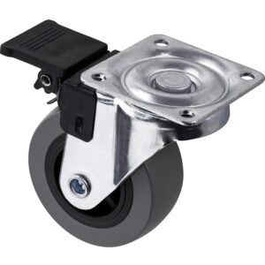Ruedas de goma con freno para muebles (Ø 50 mm) - Gedotec