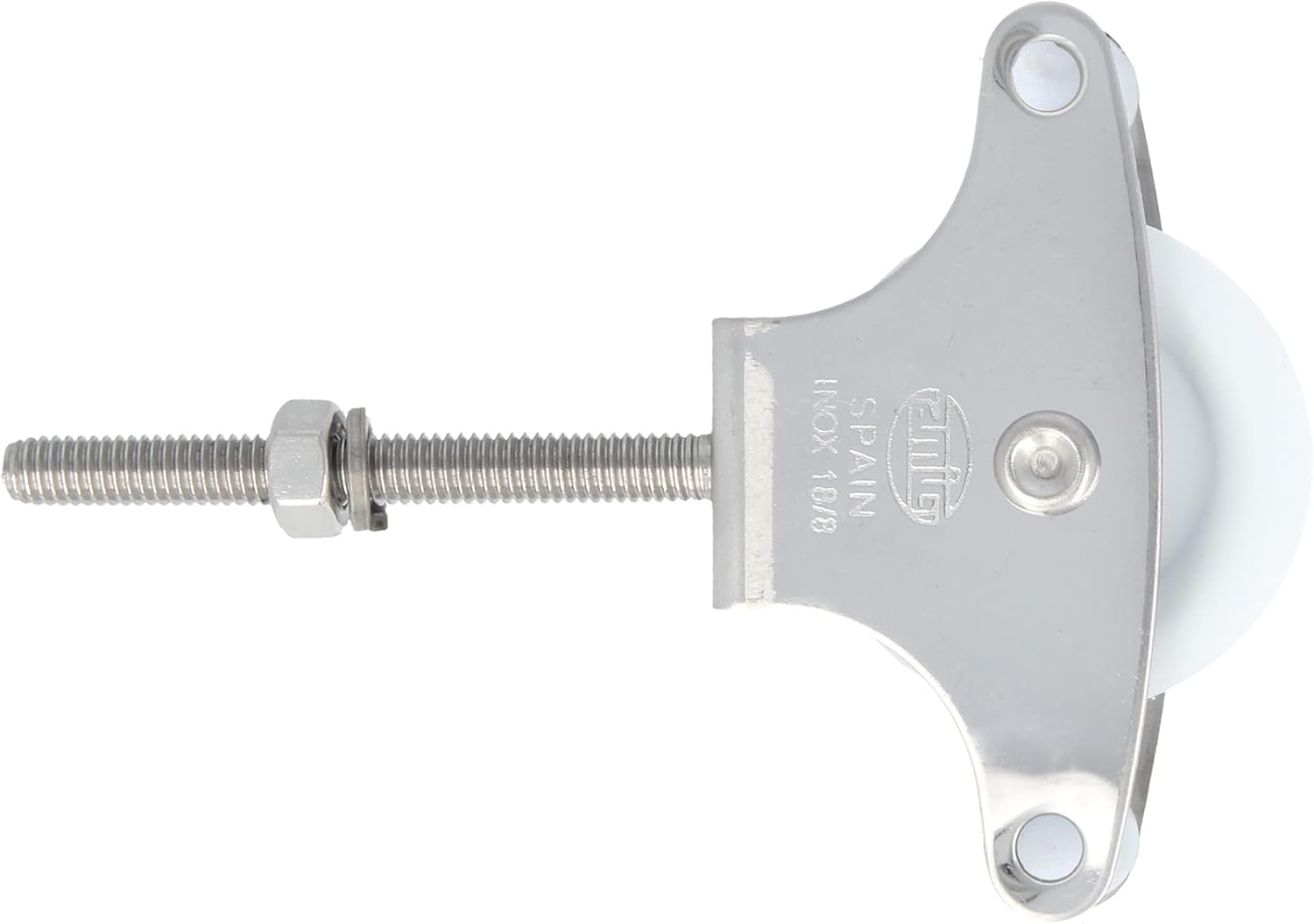 Polea tendedero plástico 39 mm M6 x 60 mm - AMIG Mod.212
