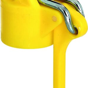 Alberts 654252 Cabezal tensor para postes de tendal | Plástico amarillo Ø 42 mm