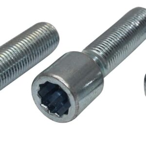 Juego 20 tornillos estrella M12 x 1,5 x 28 mm plata Japan Racing