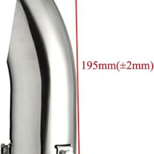 Escape curvado GOZAR Cromo 60mm para coche