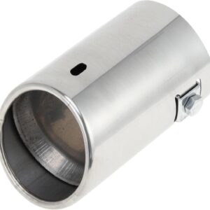 Silenciador tubular 2.4" (62mm) acero cromado - Sourcing Map