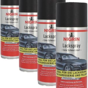 Nigrin Aerosol Negro Mate 400 ml (4 uds.)