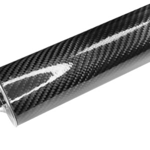 Silenciador escape carbono Ø60 mm universal ciclomotor