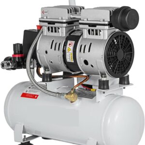 Compresor silencioso Moracle Silent 550W, 9L, 8 bar, sin aceite