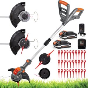 Terratek Desbrozadora inalámbrica 20V con 2 baterías