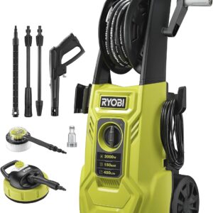 Hidrolimpiadora Ryobi 2000W, 150 bares, 450l/h - Incluye accesorios