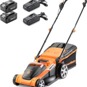 Cortacésped inalámbrico LawnMaster 48V con 2 baterías 4Ah
