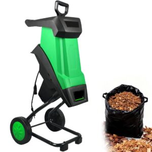 Trituradora eléctrica 2400W para ramas y hojas con bolsa 50L