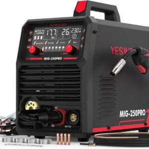 YESWELDER Soldadora MIG 250A Multiproceso 6 en 1