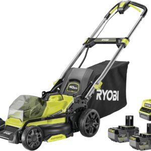 Cortacésped Ryobi 18V 40 cm con 2 baterías 4Ah