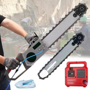Motosierra eléctrica para muros 48 cm, corte hormigón sin polvo