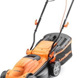 Cortacésped eléctrico LawnMaster 1400W, corte 34 cm y 6 alturas