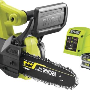 RYOBI Motosierra Eléctrica 18V 20 cm - Con Batería y Cargador