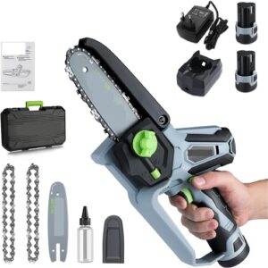 Cortasetos Mini motosierra eléctrica 6" 12V recargable - MINING