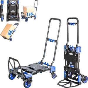 HOSTRÖM Carro 2 en 1, plegable y con ruedas, hasta 136 kg