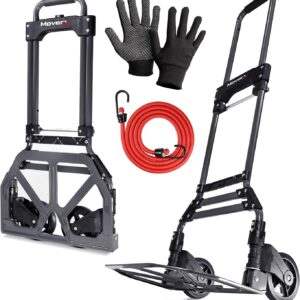 MoverX Carretilla plegable de aluminio, 85 kg