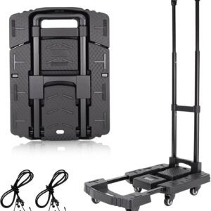 Carro plegable 200 kg BBWELL, 6 ruedas, ideal para mudanzas