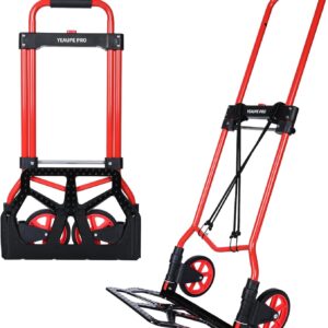 Carretilla plegable YEAUPE PRO 50 kg - Rojo, 1 rueda