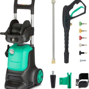 Lavadora a presión Amazon Basics 2200W 145 bar, verde