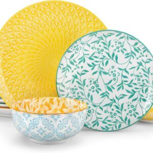 Vajilla SELENE Vancasso 12 piezas porcelana pastel