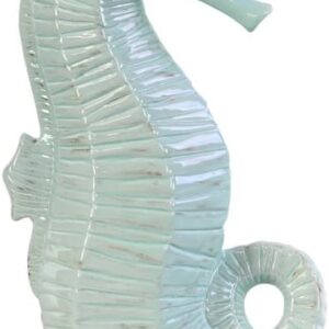 Figura decorativa caballito de mar azul Urban Trends