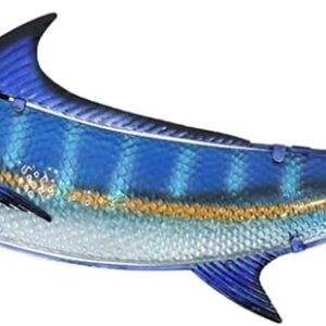 Liffy Arte mural peces espada azul metal para interior/exterior