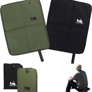 Cojines de asiento plegables Jadin 2 uds. (Negro/Verde)