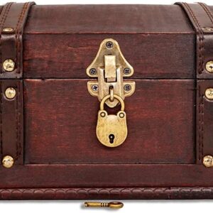 Cofre vintage Flanders 30x20x15 cm - Brynnberg - Madera y metal - Joyero retro