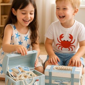 Caja de madera marítima MYBOXES en 3 tallas (29,5x20x18 cm)