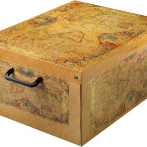 Caja organizadora de cartón con tapa 25x35x17,5 cm