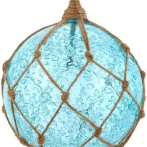Adorno navideño Bola de Cristal Azul estilo boya - The Bridge Collection