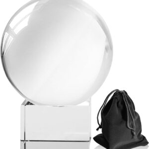 Bola de cristal K9 80 mm con soporte - Ideal fotografía y decoración