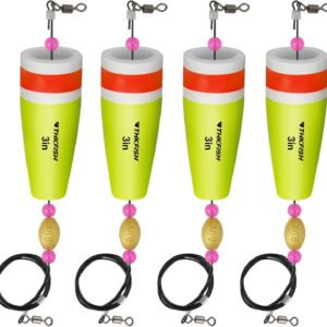 Flotadores de pesca THKFISH con sonido y colores brillantes (4 uds.)