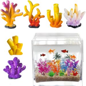6 Piezas Coral Artificial para Acuario - KAHZOR