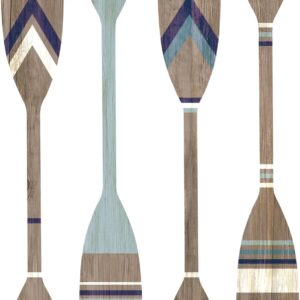 Estart 4 paletas metálicas decorativas náuticas vintage