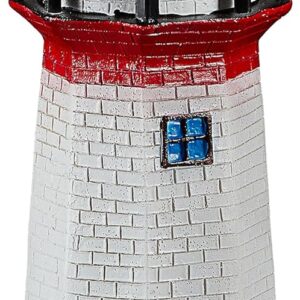 Cepéwa Faro Solar LED 28 cm, rojo y blanco