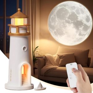 Lámpara Faro Luna Vibbang con proyección y control remoto