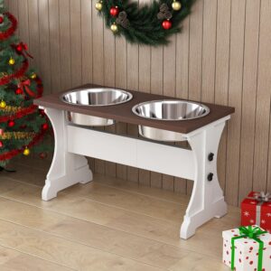 Soporte elevado con cuencos para perros Piskyet