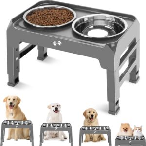Cuencos elevados para perros COMESOON (4 alturas ajustables)