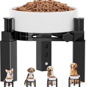 X XBEN Comedero Elevado para Perro | 4 Alturas Ajustables