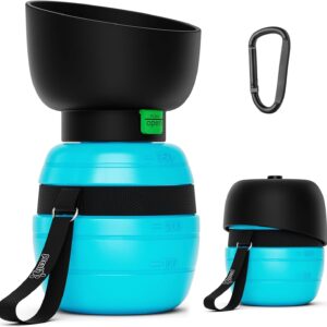 Botella bebedero plegable para perros 350 ml