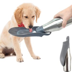 Botella agua perro 750ml acero inoxidable ZoneYan