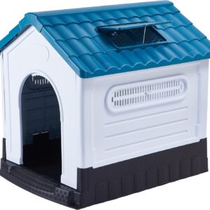 Caseta para perros pequeños Lanco - Azul y blanco