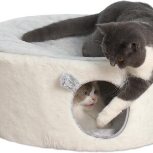 Casa gatos GUUSII HOME 2 niveles, cómoda y resistente
