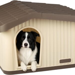 Caseta VOUNOT® para mascotas 75x63x51 cm - Beige