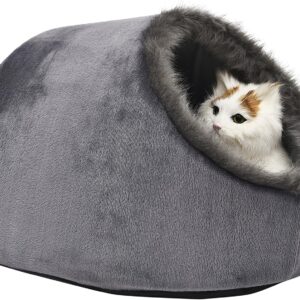 Caseta con cojín lavable para mascotas pequeñas