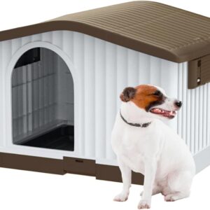AQPET Caseta para Perros Exterior/Interior PP, 10 min montaje