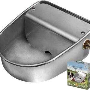 Bebedero automático pared para perros y animales acero inoxidable