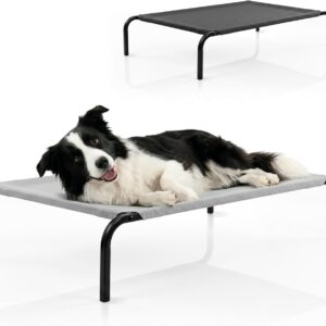 Cama elevada para perros Mobiclinic Cleo, XL, gris, hasta 60 kg